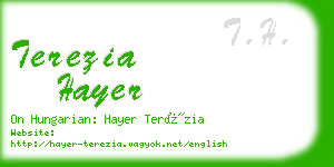 terezia hayer business card